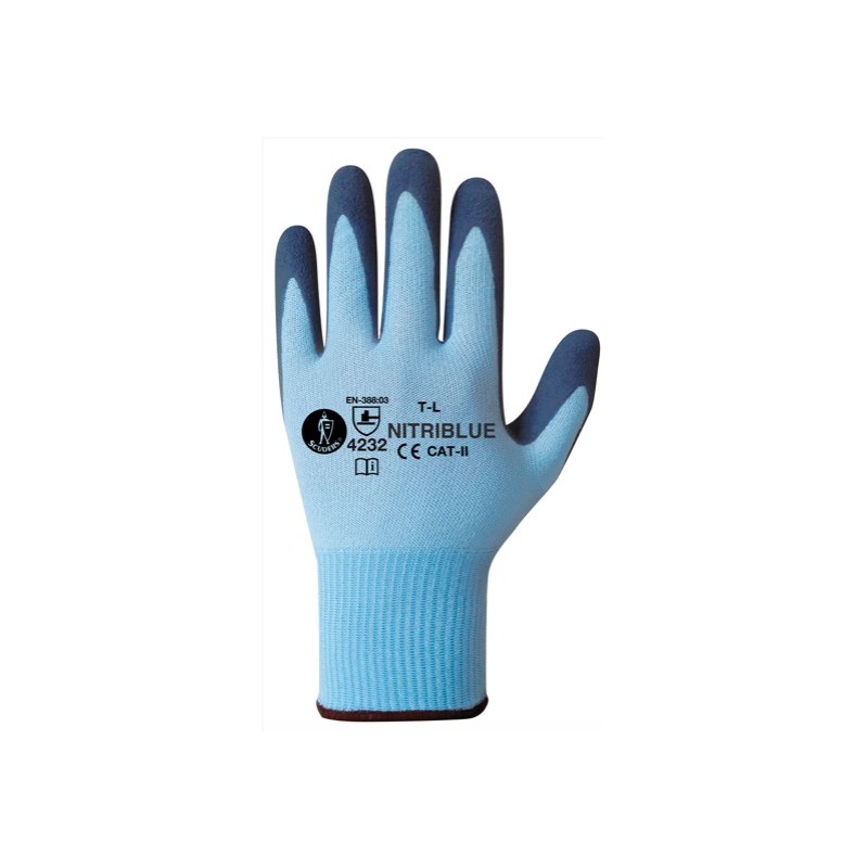 GUANTES GNI NITRIBLUE