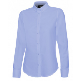 CAMISA OXFORD STRETCH MANGA LARGA MUJER